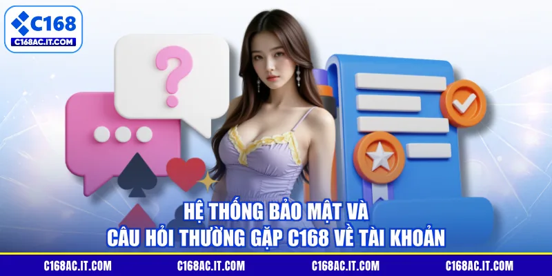 Hệ thống bảo mật và câu hỏi thường gặp C168 về tài khoản
