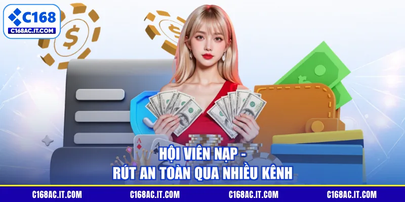 Hội viên nạp - rút an toàn qua nhiều kênh