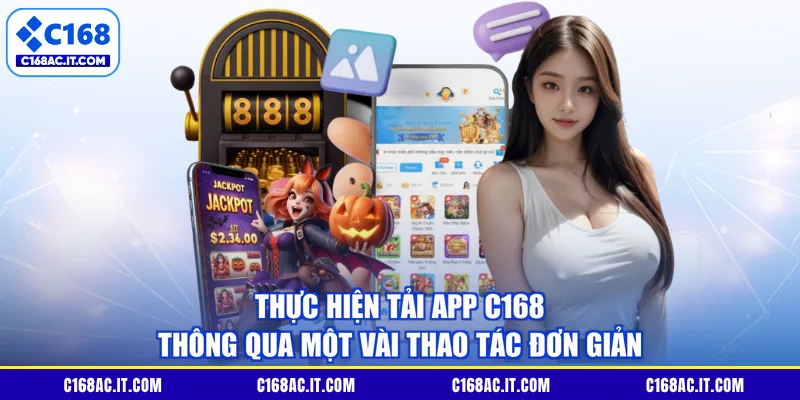 Thực hiện tải app C168 thông qua một vài thao tác đơn giản